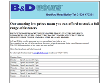 Tablet Screenshot of bdbolts.co.uk